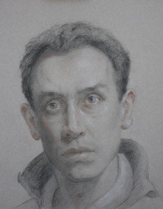 Self-Portrait in Pencil. 