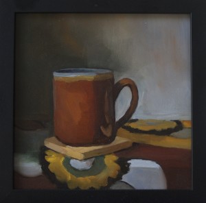 Coffee Cup 8x8 Oil on Board $350 SOLD